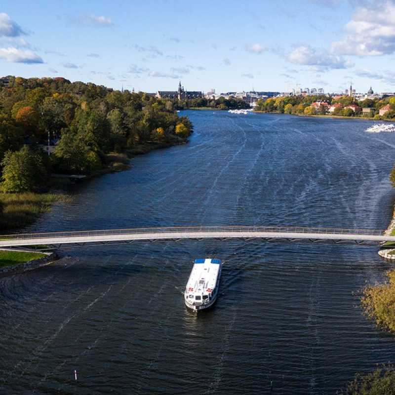 Gångbro Rostfri Duplex Folke Bernadottes Bro Stockholm