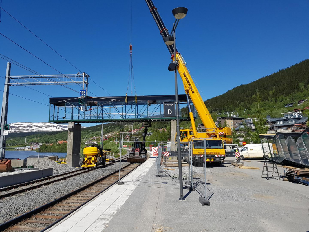 Gång- och cykelbro vid Åre station GC-Bro Gång och Cykelbro Åre